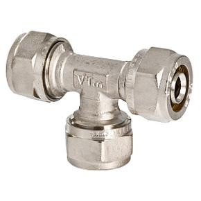 Тройник обжимной VALTEC 26х20х26	 (VTm.331.N.262026)