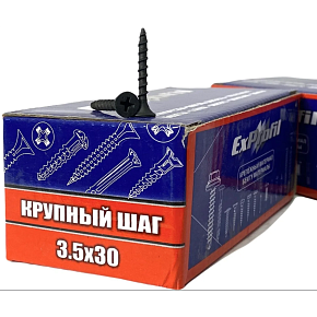 Шуруп по дереву с крупным шагом 3,5 х 30 Exrpofill (п)