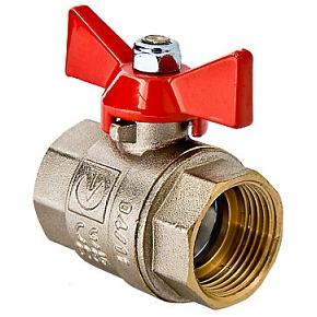 Кран шаровой VALTEC BASE, 3/4" рукоятка бабочка  вн.-вн. (VT.217.N.05)