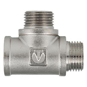 Тройник VALTEC, с двумя переходами на нар. р. 1/2" вн.-нар.-нар. (VTr.133.N.0004)