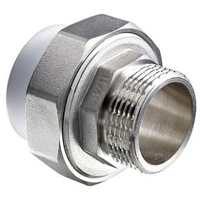 Соединитель  VALTEC  25х1"полипропиленовый с переходом на нар.р.(VTp.761.0.02506) разъемный