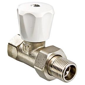 Клапан ручной VALTEC  1/2" (компактный), для радиатора,прямой (VT.008.LN.04)