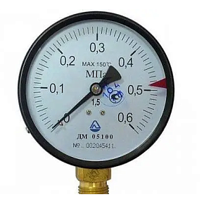 Манометр ДМ 05100-0,6 мПа-1,5-01 М ТУ У 33.2-14307481-031:2005