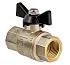 Кран шаровой VALTEC PERFECT,1/2" рукоятка бабочка  вн.-вн.(VT.317.N.04)