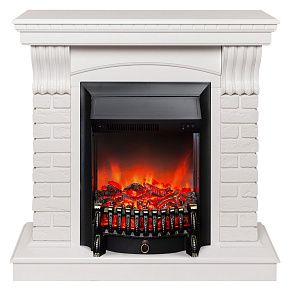 Каминокомплект JAZZ STD/EUG WT-P511 с очагом FOBOS-S LUX BL LT RC (FBB)