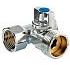 Кран шаровой VALTEC 1/2"х3/4"х1/2" для подкл. с/т приборов (VT.256.N.04)