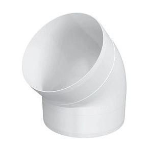 12,5ККП 45°, Колено круглое пластик 45°, D125 