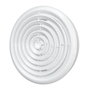 12,5DK, Диффузор приточно-вытяжной со стопорным кольцом и фланцем D125