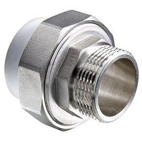 Соединитель  VALTEC  25х1"полипропиленовый с переходом на нар.р.(VTp.761.0.02506) разъемный