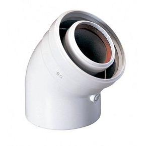 Отвод коаксиальный 45 град.MAIN и ЕСО 3