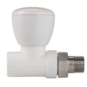 Клапан  VALTEC 25х3/4" полипропиленовый (VTp.717.V.02505) для подключения радиатора прямой