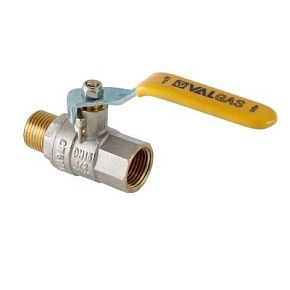 Кран шаровой газовый VALTEC VALGAS 3/4" стальная рукоятка  вн.-нар.(VT.272.N.05)