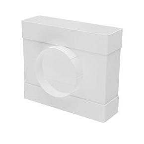 620ТФ10П,Тройник ТФП D100 с выходом 60х204 пластик ERA