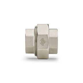 VMTF54-N000404 Разъемное соединение Varmega ВР-ВР 1/2", с уплотнением o-ring, никелированное