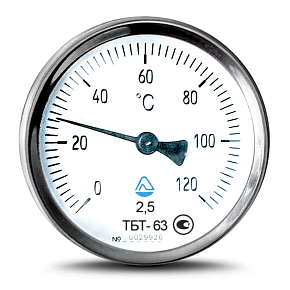Термометр ТБТ-63 0+150-2,5  ТУ  У 33.2-14307481-033:2005