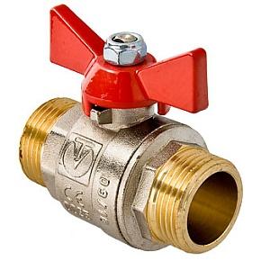 Кран шаровой VALTEC BASE, 1" рукоятка бабочка нар.-нар. (VT.219.N.06)