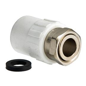 Соединитель  VALTEC  25х3/4"полипропиленовый с накидной гайкой  (VTp.708.0.02505)