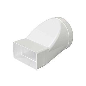 612СП12,5КП, Переходник СПКП D125 эксцентриковый 60х120 пластик ERA