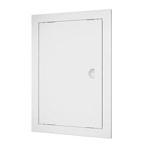 Л1515Р, Люк-дверца ревизионная 168х168 с фланцем 146х146 с ручкой АБС