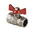 Кран шаровой VALTEC COMPACT, рукоятка бабочка 1/2" вн.-нар. (VT.093.N.04)
