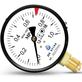Манометр ДМ 05-МП-ЗУ 100-1 МПа-1,5 ТУ У 33.2-14307481-031:2005