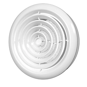 15DK, Диффузор приточно-вытяжной со стопорным кольцом и фланцем D150