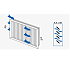 НУН 450*450, Решетка вентиляционная с нерегулируемыми горизонтальными жалюзями