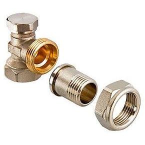 Клапан настроечный VALTEC  1/2" для радиатора, угловой (VT.019.N.04)