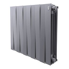 Биметаллический радиатор Royal Thermo - PIANOFORTE Silver Satin 500/100 (темно-серебристый)