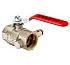 Кран шаровой VALTEC BASE 1/2" с дренажом и воздухоотводчиком  вн.-вн. (VT.245.N.04)