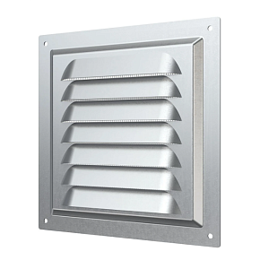 1515МЦ, Решетка вентиляционная вытяжная стальная с оцинкованным покрытием 150*150