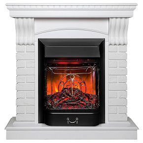 Каминокомплект JAZZ STD/EUG WT-P511 с очагом MAJESTIC-S LUX BL LT RC (MBB)