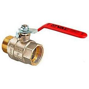 Кран шаровой VALTEC BASE, 1/2" стальная рукоятка вн.-нар. (VT.215.N.04)