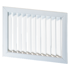 НУН 450*450, Решетка вентиляционная с нерегулируемыми горизонтальными жалюзями