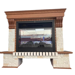 К/К Houston J Каньон - дуб светлый с очагом MoonBlaze