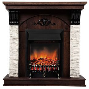 Каминокомплект CORFINO R STD/EUG NT-F316 с очагом FOBOS-S LUX BL LT RC (FBB)