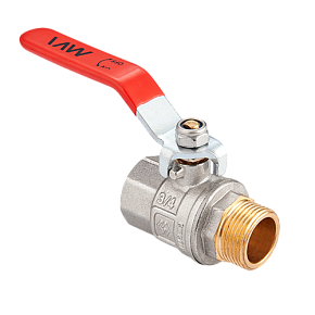 Кран шаровый полнопроходной MVI 3/4" внутренняя-наружная, ручка (BV.512.05)
