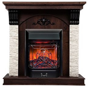 Каминокомплект CORFINO R STD/EUG NT-F316 с очагом MAJESTIC-S LUX BL LT RC (MBB)