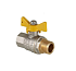 Кран шаровой газовый VALTEC VALGAS рукоятка бабочка 1/2"  вн.-нар.(VT.278.N.04)