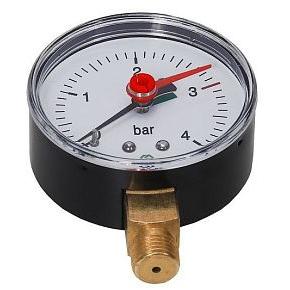 Манометр радиальный MVI,диапазон показ. до 4 бар,диаметр корп. 63 мм,с ниж. подключ.G1/4(RM.6304.03)