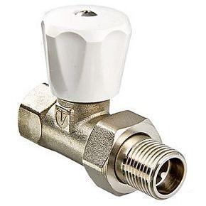 Клапан ручной VALTEC  1/2" (компактный), для радиатора,прямой (VT.008.LN.04)