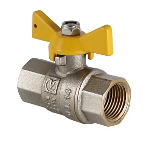 Кран шаровой газовый VALTEC VALGAS 3/4"  рукоятка бабочка вн.-вн.(VT.277.N.05)
