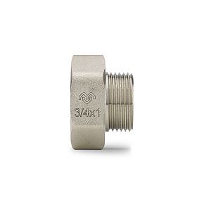VMTF25-N000605 Переходник Varmega ВР-НР под ключ 1" x 3/4", никелированный